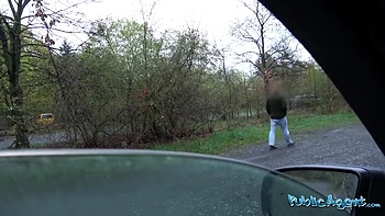 Creampie For Cute Blond Teen 18+ Who Fools Around In Public For Cash Flashing Her Bazookas And Bald Twat Outside