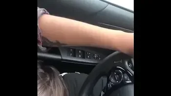 Training my Lesbian Bestfriend To Suck My Cock on Car Rides