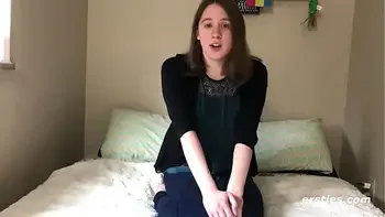 Cute Shy Amateur Girl Cums with Her Magic Wand