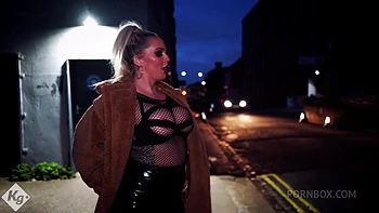 Busty Blonde Street Slut Meets a Handsome Client