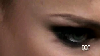 Bound babe thrown with eggs