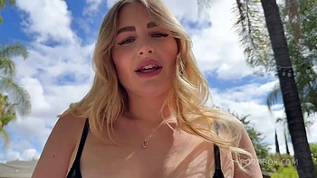 My Pov With Horny Blonde Girl Madison Lanez