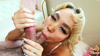 Sexy Obedient Whore Luna Luxe Gags & Bounces On My Cock