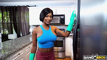 Sarai Cleans More Than Just Floors