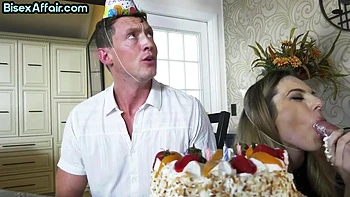 Partying bisexual unicorn spoils 2 lads