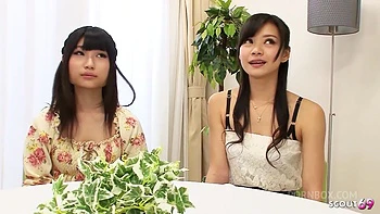 Skinny Small Tits Japanese Step-Sister seduce to Uncensored JAV Swinger MMFF 4Some Creampie Sex