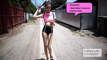 Scarlett Bloom And Bryan Gozzling - Skinny Loves To Get Fucked By