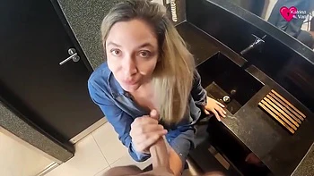 Van - Blonde With Beautiful Eyes Eats Dick Until The Happy Ending - Katrina Van