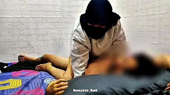 Hamster_Ball Fucks Hijab Teen Doggy Style in Apartment Scandal - Big Natural Tits Loud Moaning Orgasm