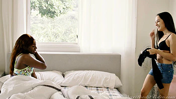 Lesbian Beauties 22 - Interracial: Scene 2 - Last Night's Events