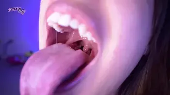 Long tongue- spit, licking and sucking my fingers