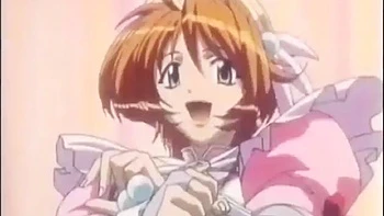 Weird anime hentai storyline with angry busty teen slut