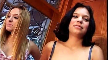 Two college girls fucked in a threesome