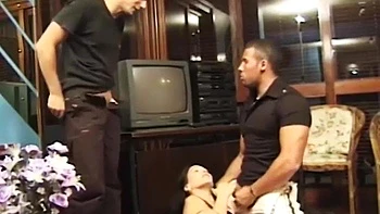 Beautiful and hot brunette with a big tail moaning and cumming, giving her pussy and very tasty spit: Porn