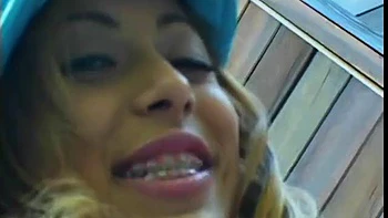 Close up of fucking hard with two sluts