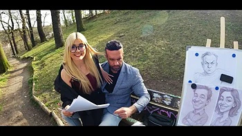 HUNT4K. Busty redhead seduced a stranger and fucked him in front of her BF: Porn