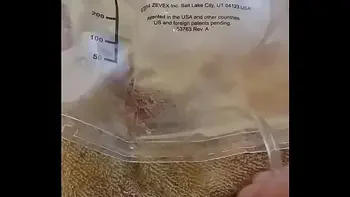 Catheter in wet pussy, can't stop peeing....