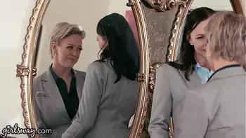 GIRLSWAY Mature Lesbian Gifts Aidra Fox a Power Suit