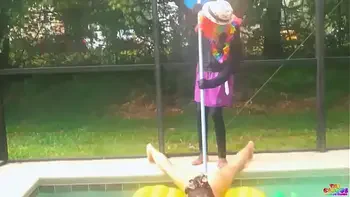 The pool had to be cleaned