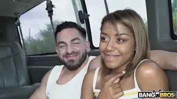 BANGBROS - Milu Blaze Picked Up Off The Streets Of Miami, Goes For Ride On The Bang Bus