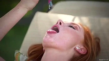 Redhead taking it all: Blowjob, Doggy  Cowgirl Porn