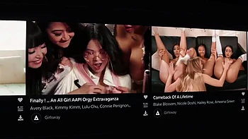 NURU MASSAGE - Perfect Wife Invites A Firl To A Threesome For Her Hubbys Birthday Gift