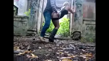 Sex with blonde hooker in abandoned building