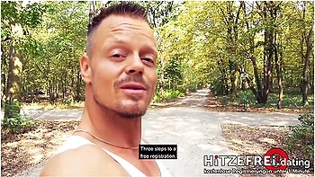 Random Dude Bodo Bangs Milf Slut Jana Schwarz In Park Dating