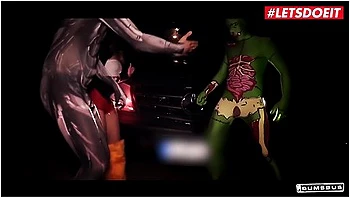 Halloween Masked Men Fuck Petite Girl Lullu Gun In The Backseat