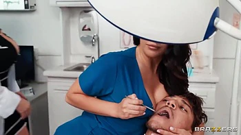 Angela White And Gal Ritchie In Victor Fucks And In The Dental Office