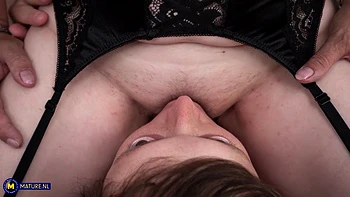 60 Plus Cougars Mia And Cresina Take On Stepson Lenny In A Wild Facesitting Fetish Adventure