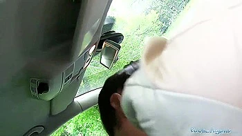 Amateurs Lady Nailed In The Car