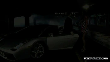 Cute Simony Strips and Gets Fucked Outdoors at Night in a Car - Private Porn Sex Videos