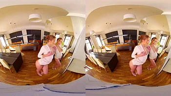 Vr180sbs: Blowjob, Cowgirl  Blonde Porn