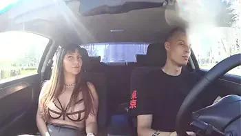 FAKE TAXI WITH A GIRL FROM EXCORT