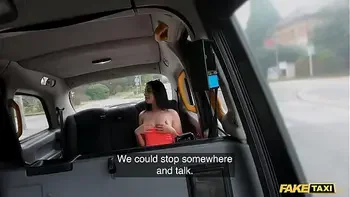 Fake Taxi the sexy Mia Trejsi confronts the taxi driver
