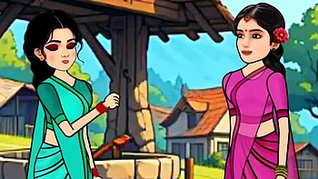 Busty Indian Girl Secret Affair - Cartoon Blowjob to Big Dick Boyfriend