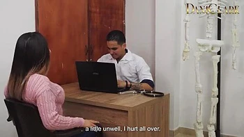 Doctor Fucks Me Hard and I Call My Husband on Phone - Big Tits Latina Annie Marin