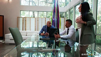 Ricky Johnson And Angela White - Wants To Taste Her Business Partners Big Black Cock