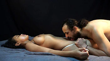 Hot Latina Stepsister Kissing and Body Worship - Passionate Homemade Sex