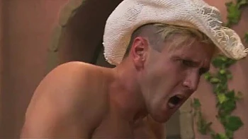 German Threesome with Two Hot Lesbians Fucking at the Barn - Blowjob and Cum in Mouth