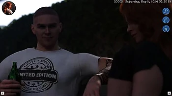 Unexpected Grill Visit Turns Hot - Topless Surprise Sex in 3D Hentai Animation