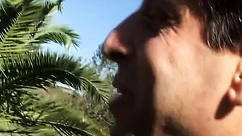 Double Cock Blonde Anal Orgy in Garden with Silvia Lancome