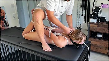 Petite Girl In Hogtie