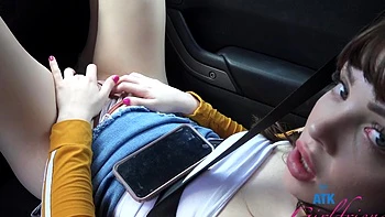 Aliya Brynn enjoys while getting fingered by her boyfriend