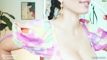 Hot Busty Brunette 020: Amateur, Bongacams  Masturbation Porn