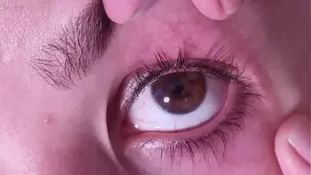 Cum dumpster gets a full cumshot into her open eye | talking