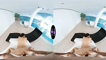 Glam Vixi Rafi rides cock in stunning vr quality