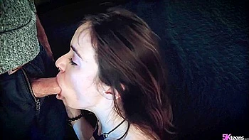 Small Titted Babe Gives Awesome Blowjob