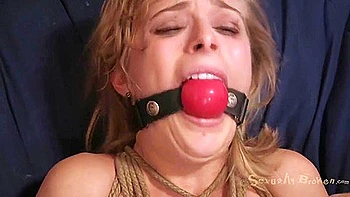 Has Ankles, Wrists And Tits Tied To The Bed